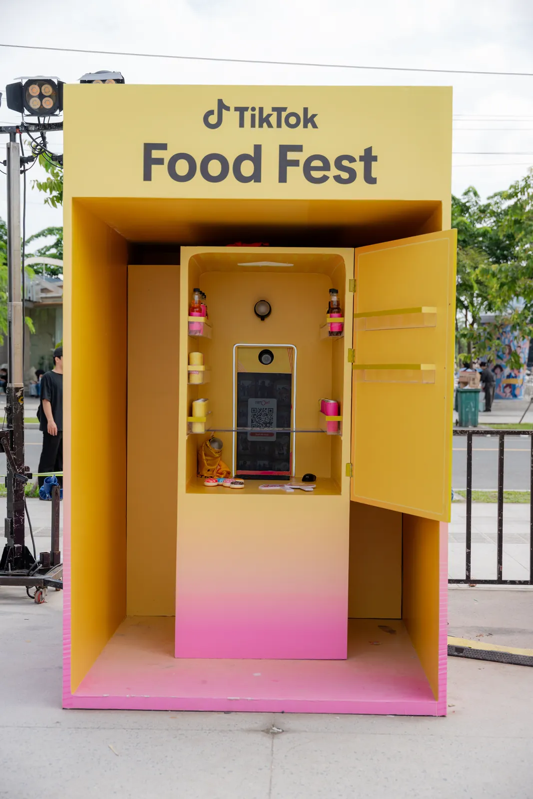 Booth photobooth TikTok Food Fest